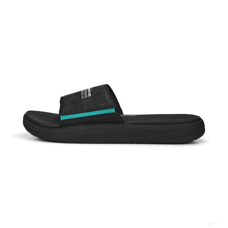 Mercedes Softride Slide PUMA Black-Spectra Green - FansBRANDS®