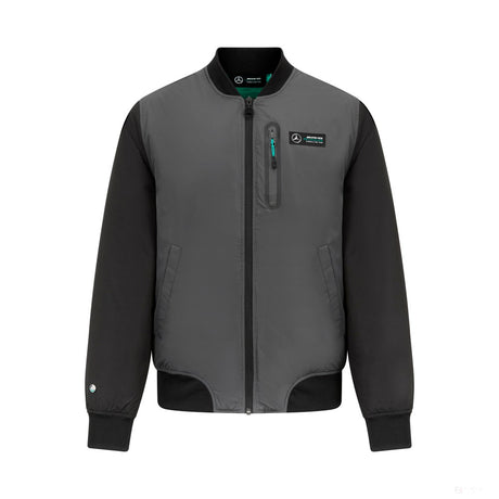 Mercedes Bomber Jacket, Grey, Black - FansBRANDS®